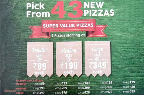 Menu of La Pino'z Pizza, Sector 67, Mohali | Dineout