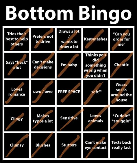 Meme// Bottom Bingo — Weasyl