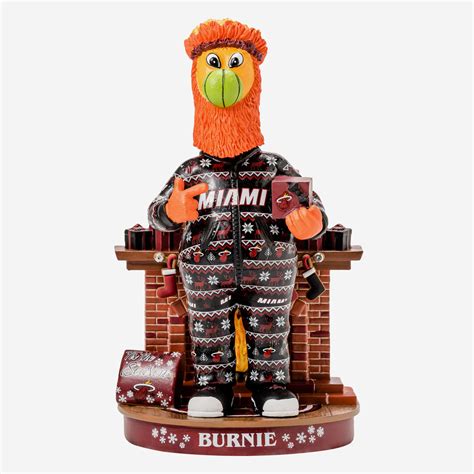 Burnie Miami Heat Holiday Mascot Bobblehead FOCO