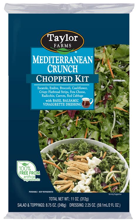 Taylor Farms Mediterranean Chopped Salad, 10.89 oz - Walmart.com ...