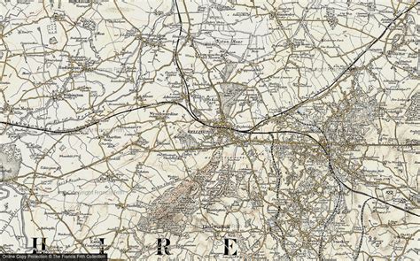 Historic Ordnance Survey Map of Wellington, 1902