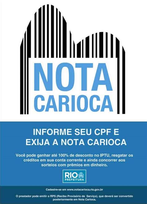 Nota Carioca Cadastro, consulta de créditos e benefícios