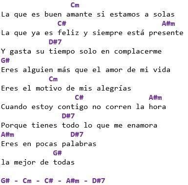 La Mejor De Todas - Eslabón Armado Letra y Acordes en Guitarra