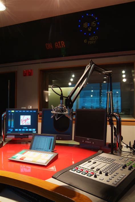 Virgin Radio Studio | Radio station, Radio station studio, Radio design