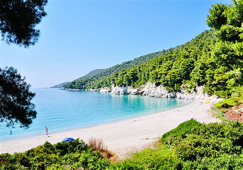 Kastani and Kalimera beach on Skopelos.