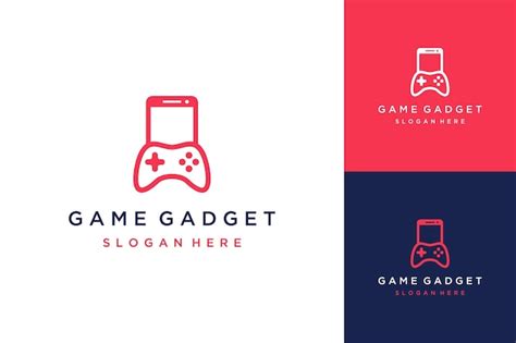 Premium Vector | Design logo for gaming gadgets or mobile phones with ...