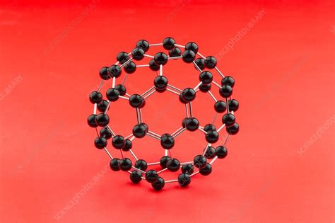 Buckminsterfullerene molecular model. - Stock Image - C029/1106 ...