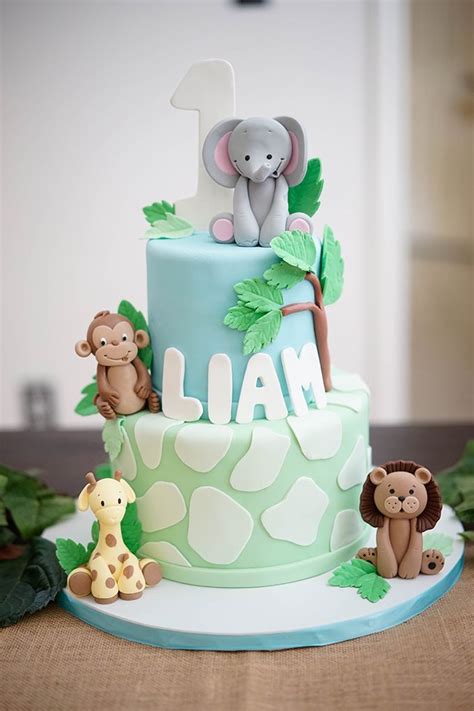 HAPPY 1ST BIRTHDAY LIAM... | Boys 1st birthday cake, Safari birthday cake, Safari birthday cakes