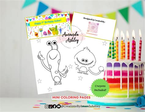 Simple Songs Coloring Pages, Mini Coloring Pages, Simple Songs Birthday, Simple Songs Party ...