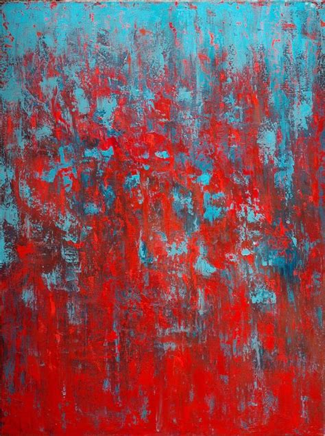 Red & Blue Painting | Oil painting abstract, Red abstract painting, Abstract painting