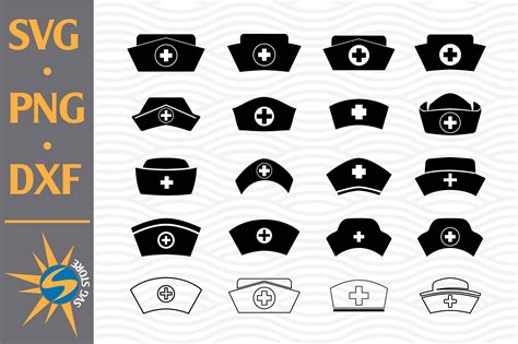 Nurse Hat SVG, PNG, DXF Digital Files Include By SVGStoreShop | TheHungryJPEG