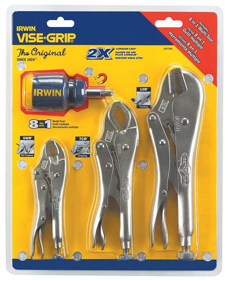 IRWIN VISE-GRIP Locking Plier Sets, Number of Pieces: 3, Jaw Capacity ...