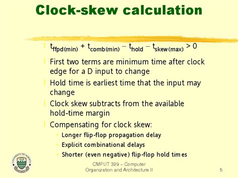 Clock-skew calculation