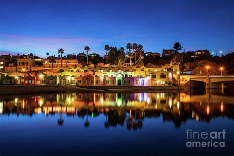 Capitola California Venetian Hotel at Night Photo Photograph by Paul ...