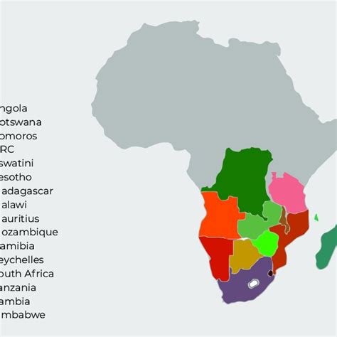 Member countries of SADC | Download Scientific Diagram