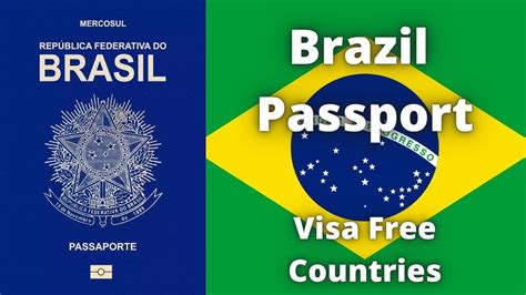 Brazil Passport Visa Free Countries (2022) - YouTube