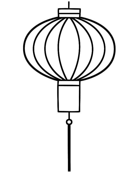 Chinese Lantern - Coloring Page (Chinese New Year) | Chinese crafts, Chinese lanterns, Coloring ...