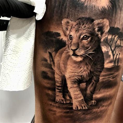 15+ Best Lion and Cub Tattoo Collection of 2020 | PetPress | Lion cub ...