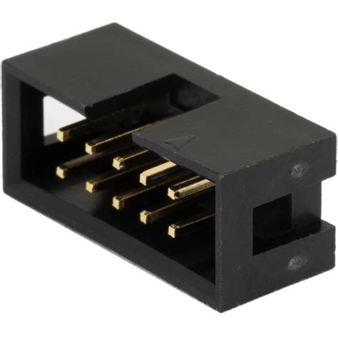 IDC Male connector (shrouded header), 10 pin - Protostack