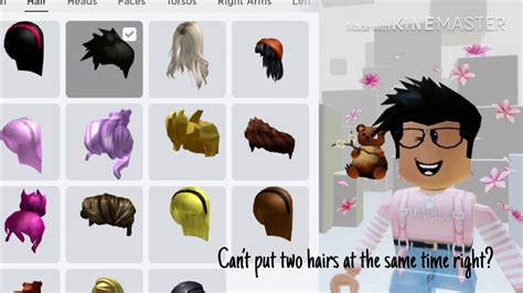 How to layer hairs on roblox