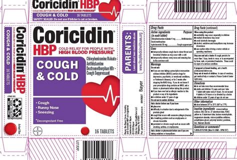 Coricidin® HBP Cough Cold Coricidin® HBP, 57% OFF