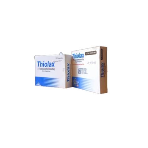 Thiolax 4mg Capsules | Thiocolchicoside - Fareed Pharmacy