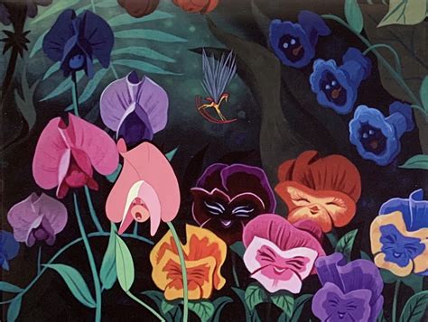 Animation Collection: Original Production Animation Cel of Sweet Pea Flower from "Alice In ...