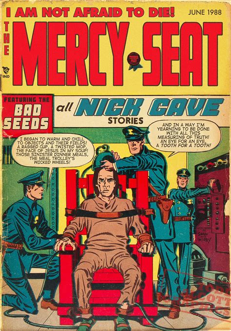 Nick Cave the Mercy Seat 1950s Crime Comic Mashup | Etsy