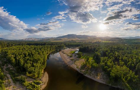 Clouds and rivers flowing through the Bitterroot Valley, Montana : r/drone_photography