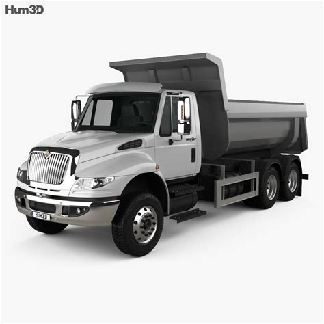 International DuraStar Dump Truck 3-axle 2015 3D model - Download Truck on 3DModels.org