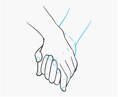 Drawing Of Hold Hands, HD Png Download , Transparent Png Image - PNGitem