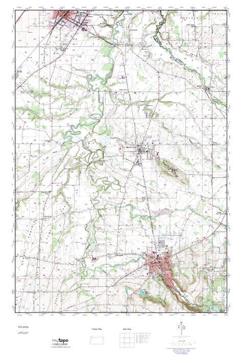 MyTopo Silverton, Oregon USGS Quad Topo Map