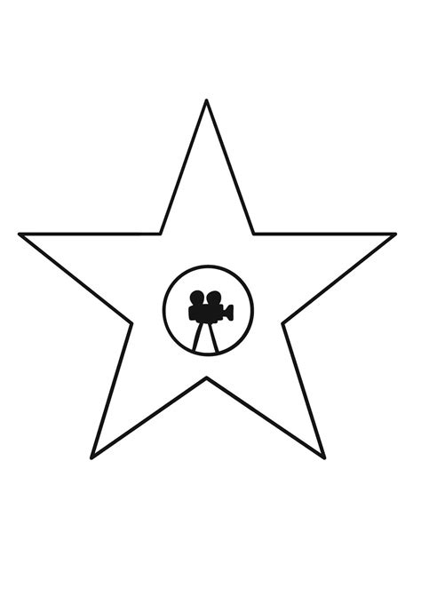 Dibujo Estrella para colorear, imprimir e dibujar –ColoringOnly.Com