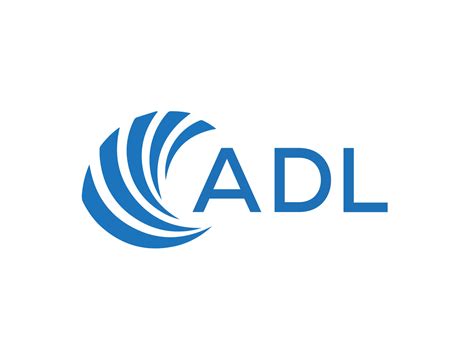 ADL Abstract business growth logo design on white background. ADL ...