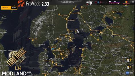 Promods Big Map Setup with Background v1.22 1.34 - ETS 2