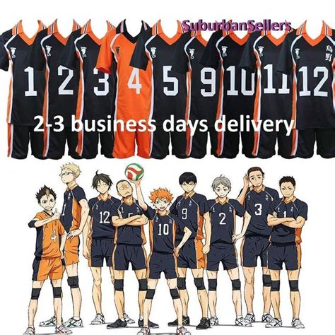 Haikyuu! Karasuno High School Uniform Jersey Karasuno Volleyball Cosplay Costume | Costumes for ...