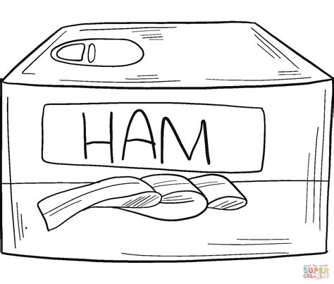 Canned Ham coloring page | Free Printable Coloring Pages