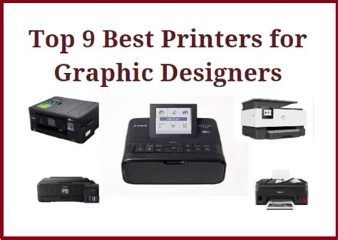 Top 9 Best Printers for Graphic Designers - Printer X Pert