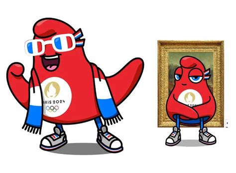 paris 2024 olympics mascots refresh historical phrygian cap to fluffy 'phryges' | Olympic ...