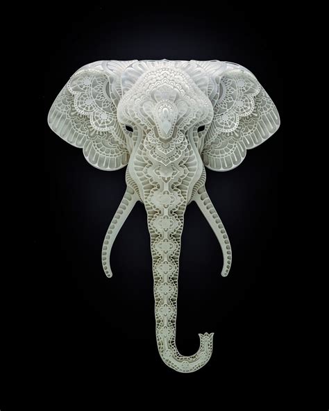 Patrick Cabral | papercut animals - ArtPeople.Net