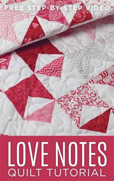 Make this super cute Love Notes Quilt with Jenny Doan! | Missouri star ...