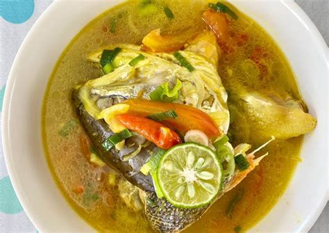 Resep Salmon Fish Head Soup | Sop Kepala Ikan Salmon, Enak Banget | Kreasi Masakan