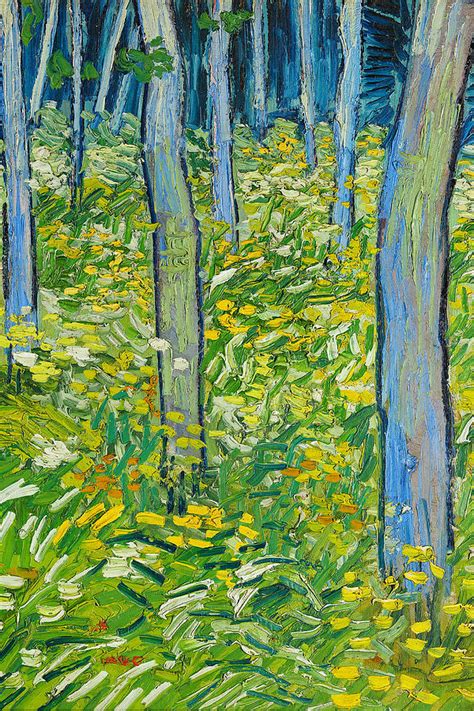 Undergrowth with two Figures painting by Van Gogh Painting by JJ Art Collections - Pixels