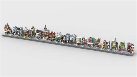 LEGO MOC Mini Modular Buildings - The Set of 18 to Jan 2023 by christromans | Rebrickable ...