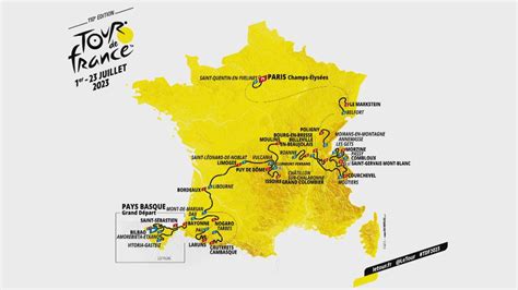 Tour de France 2023: het parcours bij de mannen