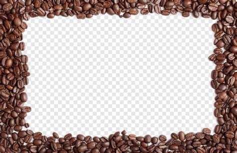 Coffee beans border, coffee beans, brown, photo frame png | PNGWing