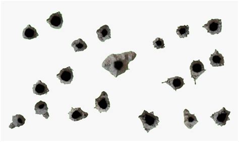 Bullet Hole Png - Shotgun Bullet Holes Png, Transparent Png - kindpng