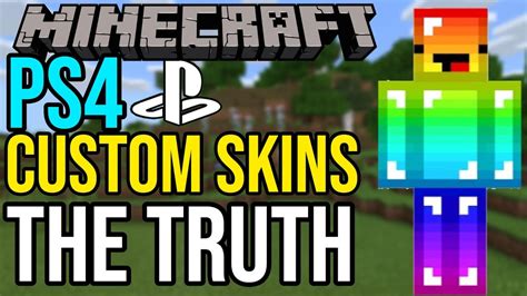 The Truth About Custom Skins Minecraft PS4 - YouTube