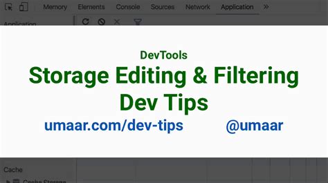 Storage Editing and filtering - Chrome DevTools - Dev Tips