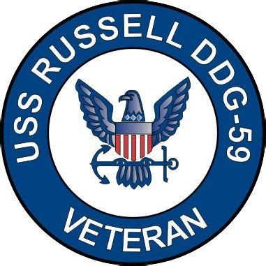 USS Russell DDG-59 Veteran Decal Sticker